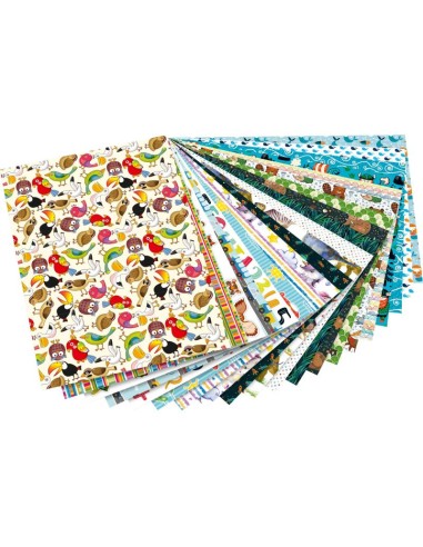 Bloc 20 cartulinas de 24x34 cm. -  Motivos niños