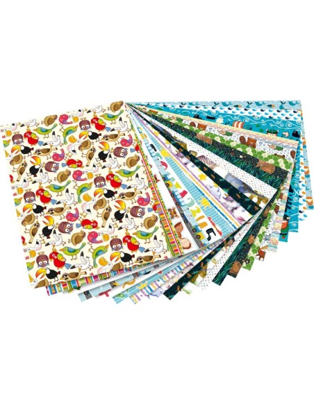 Bloc 20 cartulinas de 24x34 cm. -  Motivos niños