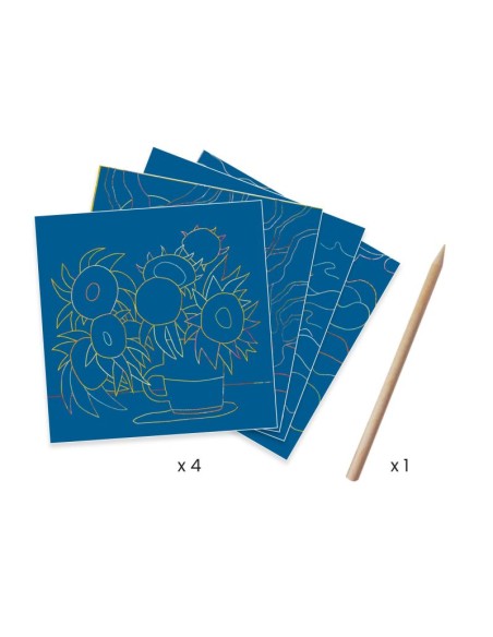 Cuadros para rascar Van Gogh