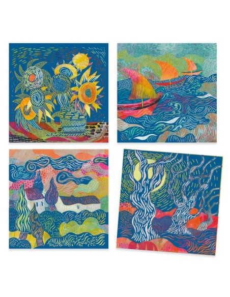 Cuadros para rascar Van Gogh