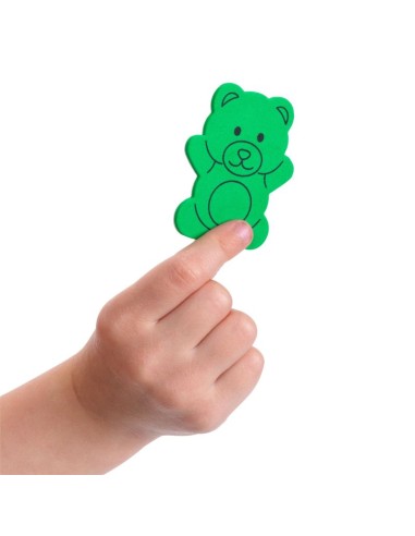 Ositos goma eva adhesivos - 400 und.