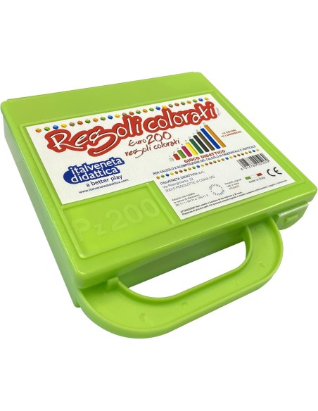 Maletín regletas plástico 200 piezas