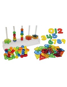 Gran ábaco colores, números y formas translúcidas