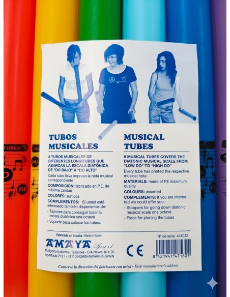 Tubos percusión diatónicos - 8 tubos