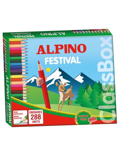 Caja lapiceros color Alpino 288 uds