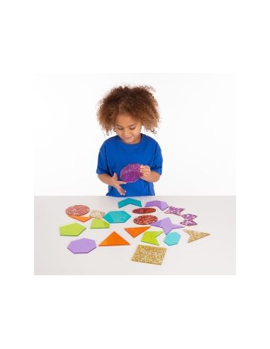 Formas glitter - 21 piezas