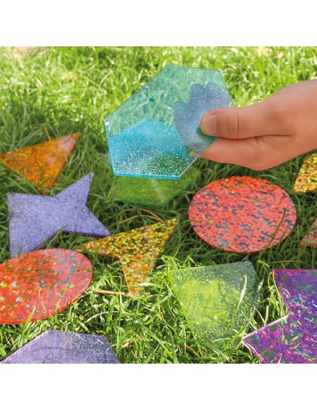 Formas glitter - 21 piezas