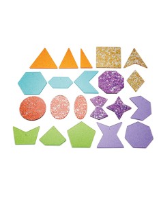 Formas glitter - 21 piezas