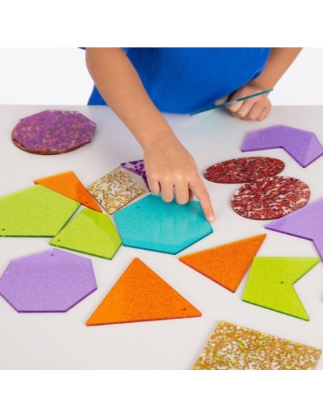 Formas glitter - 21 piezas