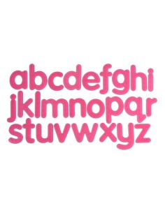 Letras minúsculas táctiles - 26 piezas