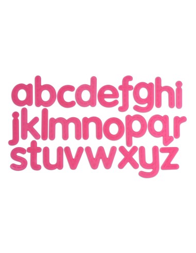 Letras minúsculas táctiles - 26 piezas
