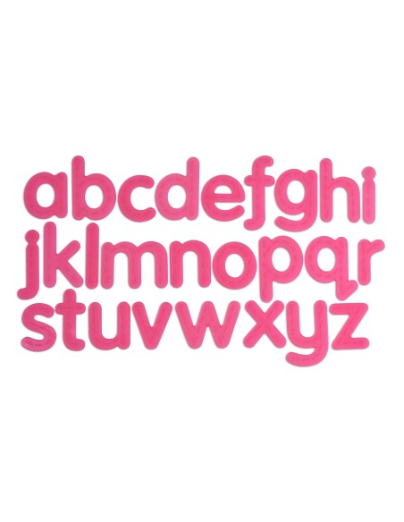 Letras minúsculas táctiles - 26 piezas