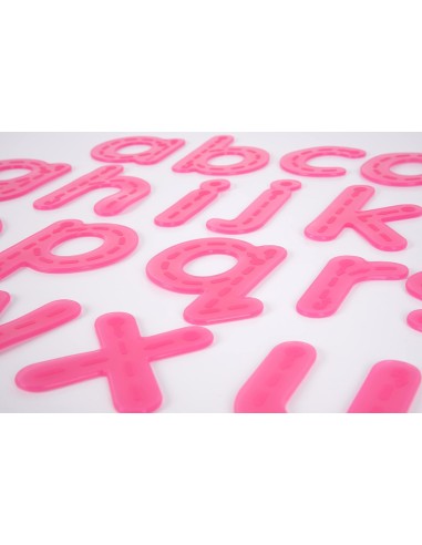 Letras minúsculas táctiles - 26 piezas