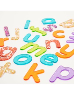 Letras glitter transparentes - 26 piezas 2