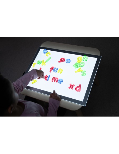 Letras minúsculas transparentes - 26 unidades