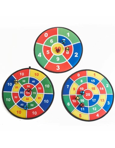 Set de 3 dianas con pelotas