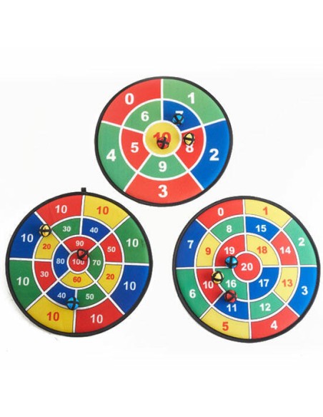 Set de 3 dianas con pelotas