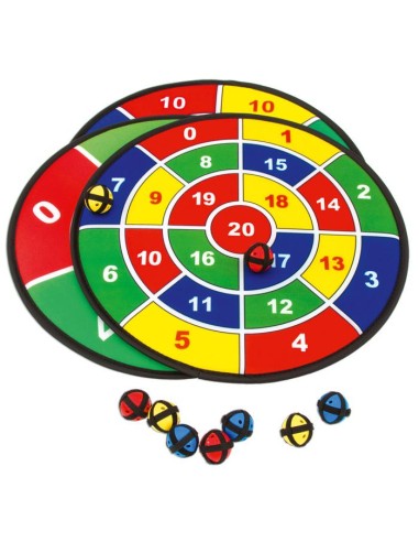 Set de 3 dianas con pelotas