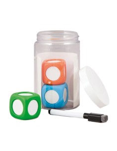 Dados reescribibles - 3 unidades