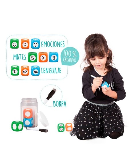 Dados reescribibles - 3 unidades
