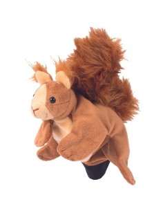 Marioneta guante - Ardilla