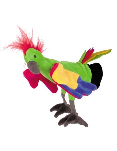 Marioneta guante - Papagallo