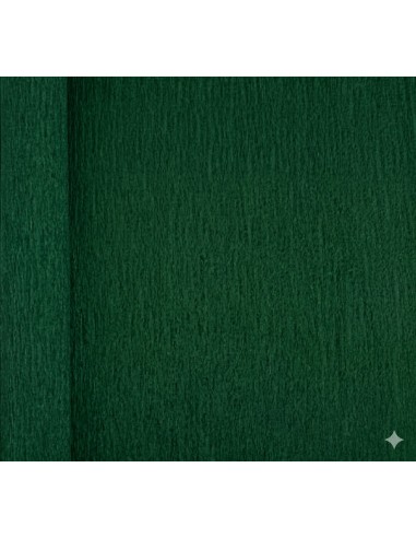 Rollo de papel crespón de 250x50cm - Verde oscuro