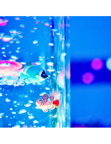Columna de burbujas y peces - 120cm