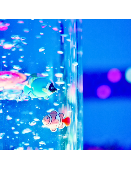 Columna de burbujas y peces - 120cm