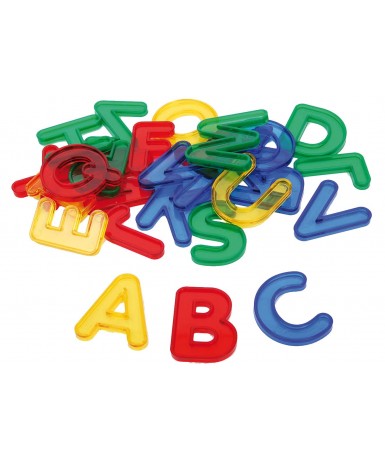 Letras mayúsculas transparentes - 52 unidades