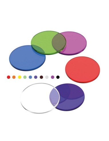 Fichas transparentes 10 colores - 300 piezas