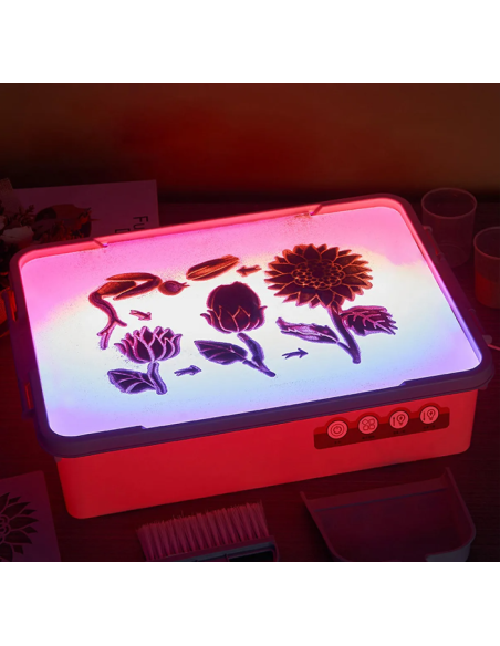 Caja de actividades sensoriales LED multifuncional