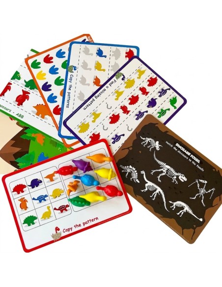 Dinosaurios contar y clasificar - Inglés