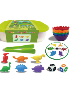 Dinosaurios contar y clasificar - Inglés