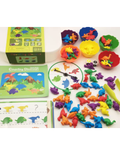 Dinosaurios contar y clasificar - Inglés 2
