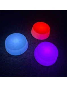 Bases redondas con iluminación LED - 3 piezas