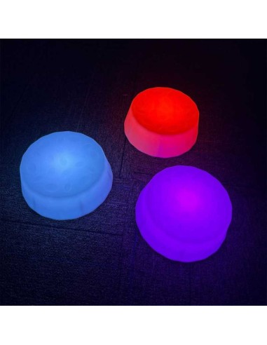 Bases redondas con iluminación LED - 3 piezas