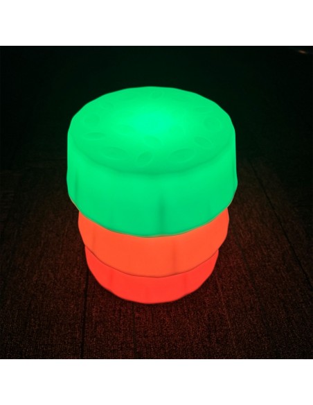 Bases redondas con iluminación LED - 3 piezas