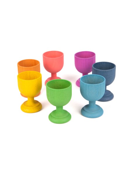 Copas de madera - Montessori