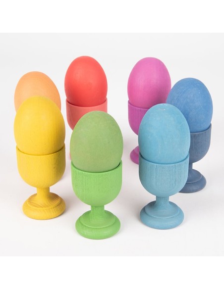 Copas de madera - Montessori