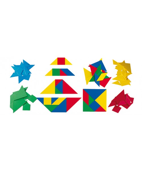 12 Tangrams soft 84 piezas