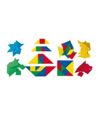 12 Tangrams soft 84 piezas