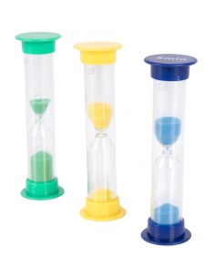 Set mini relojes de arena - 3 unidades