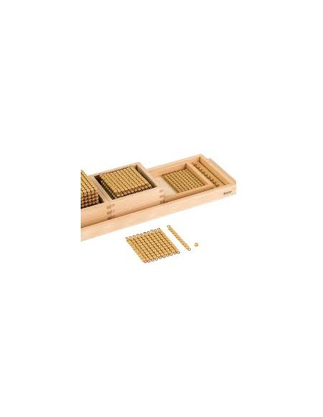 Sistema decimal con perlas - Montessori
