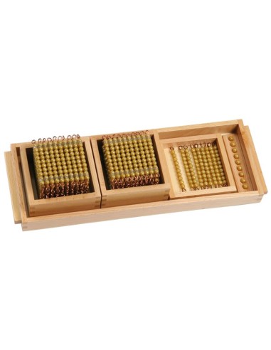 Sistema decimal con perlas - Montessori