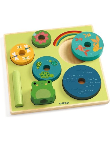 Encajable Puzz&Stack arcoiris