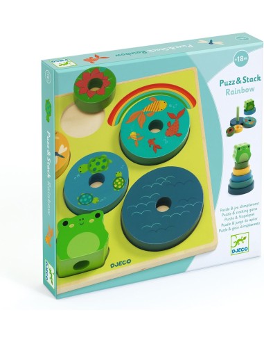 Encajable Puzz&Stack arcoiris