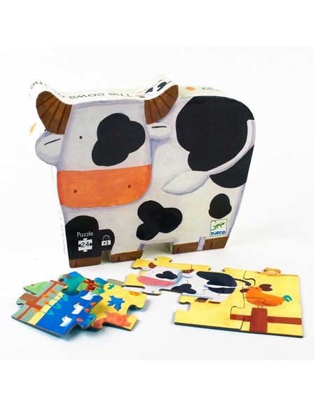 Puzle silueta las vacas - 24 piezas