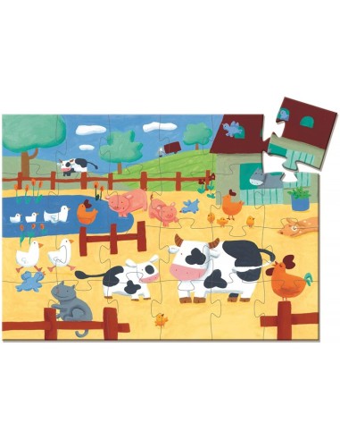 Puzle silueta las vacas - 24 piezas