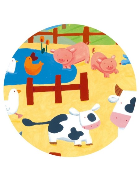 Puzle silueta las vacas - 24 piezas